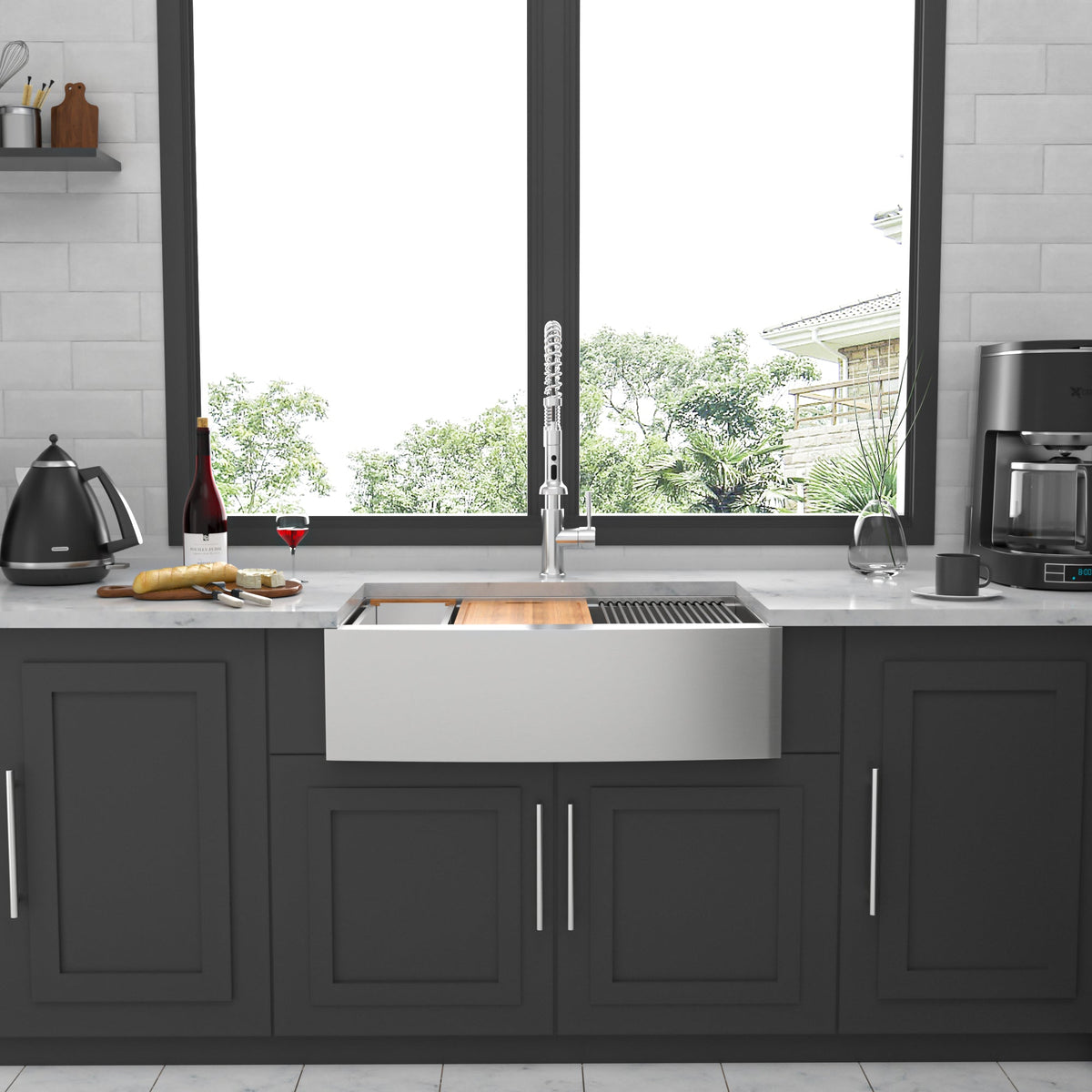 30 Farmhouse Sink Workstation