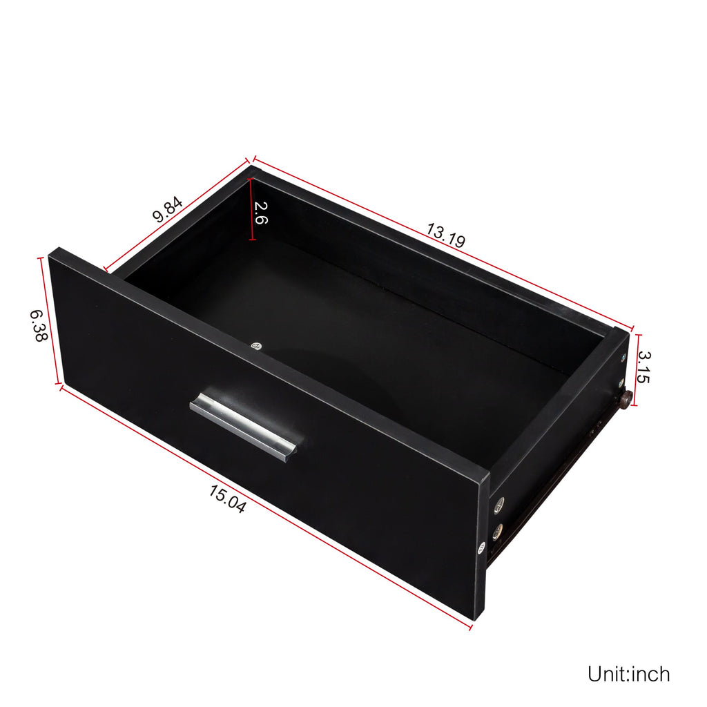 Black Modern Hair Desk