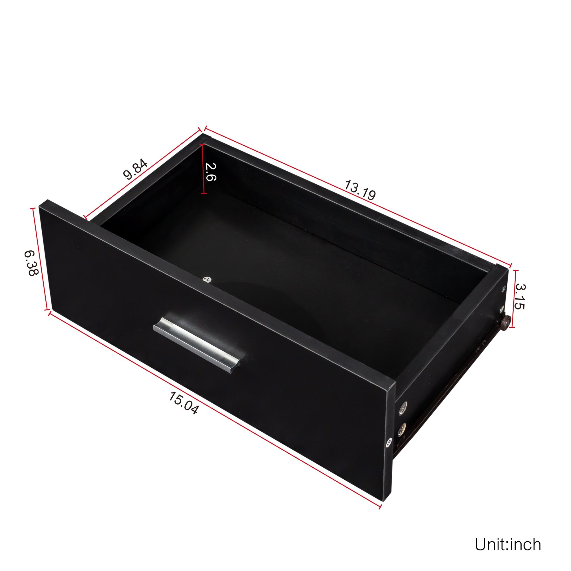 Black Modern Hair Desk