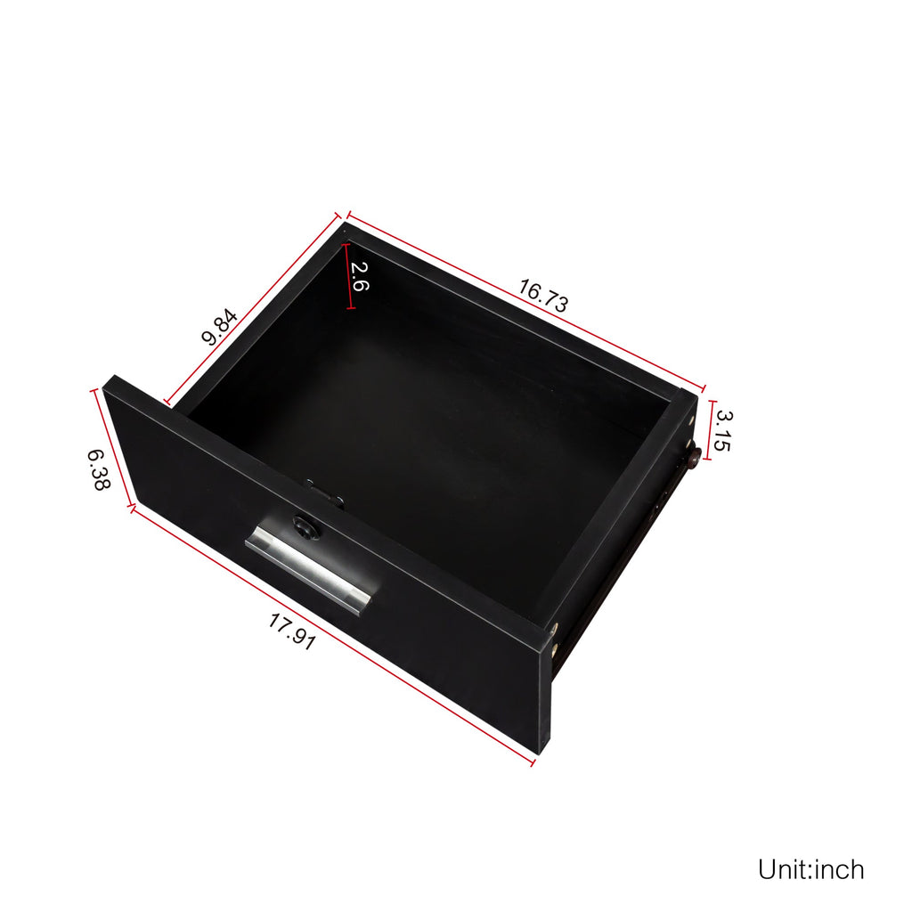 Black Modern Hair Desk