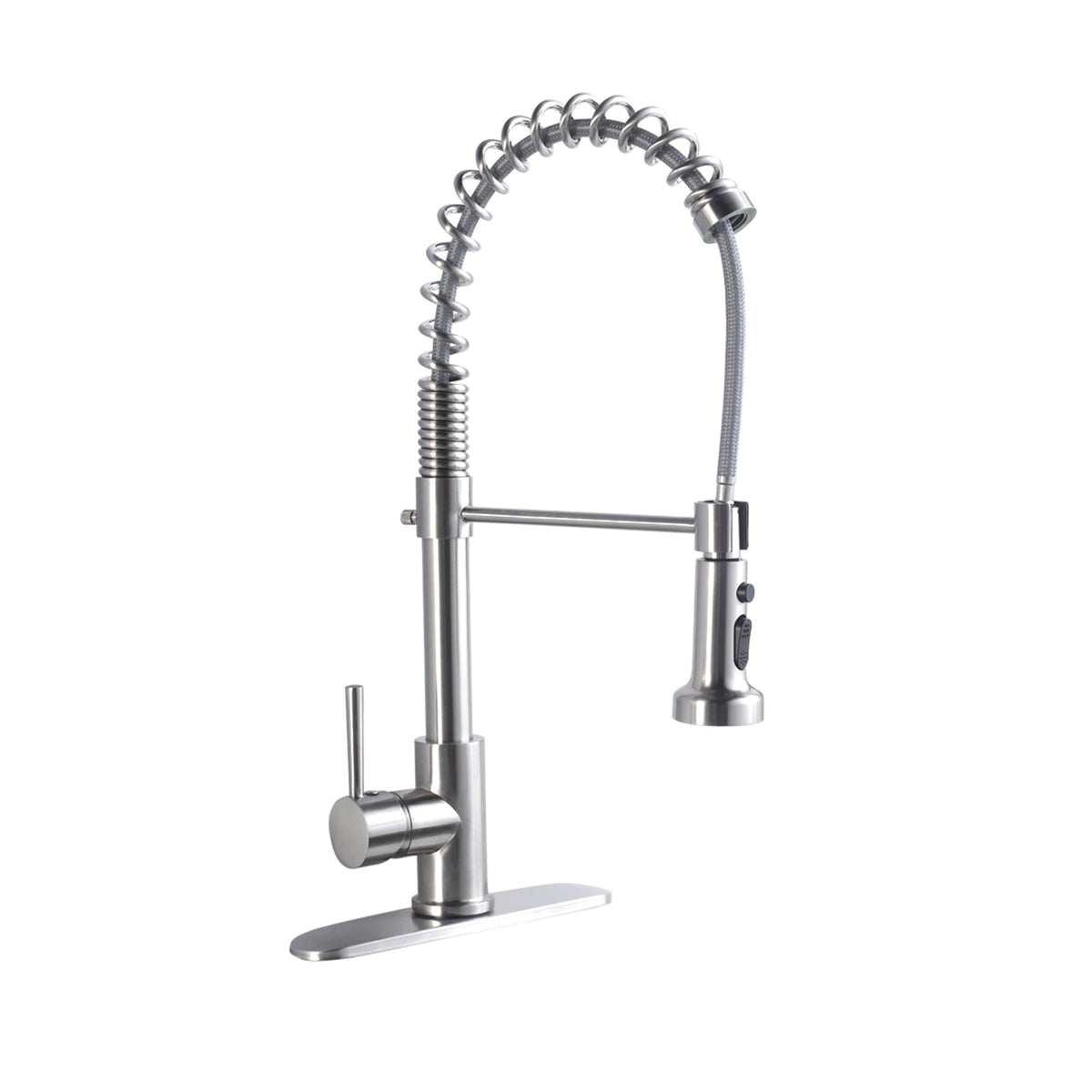 21-Inch Commercial Kitchen Faucet with Dual Function Pull-Down Sprayhead