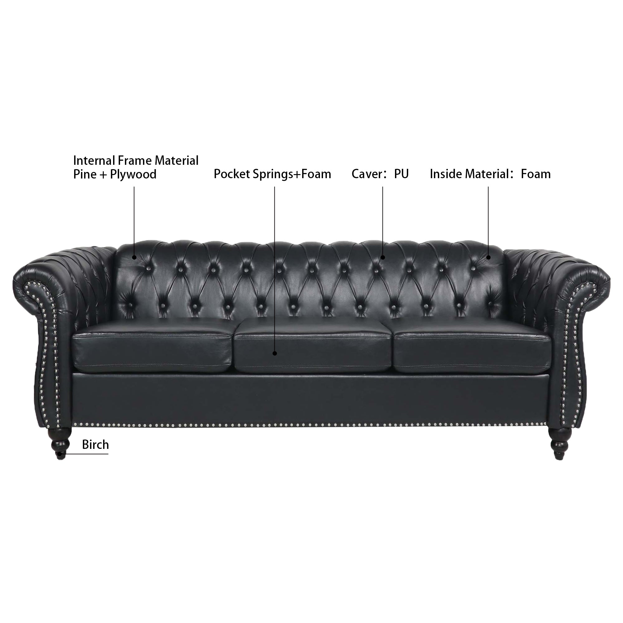 84.65" Sofa