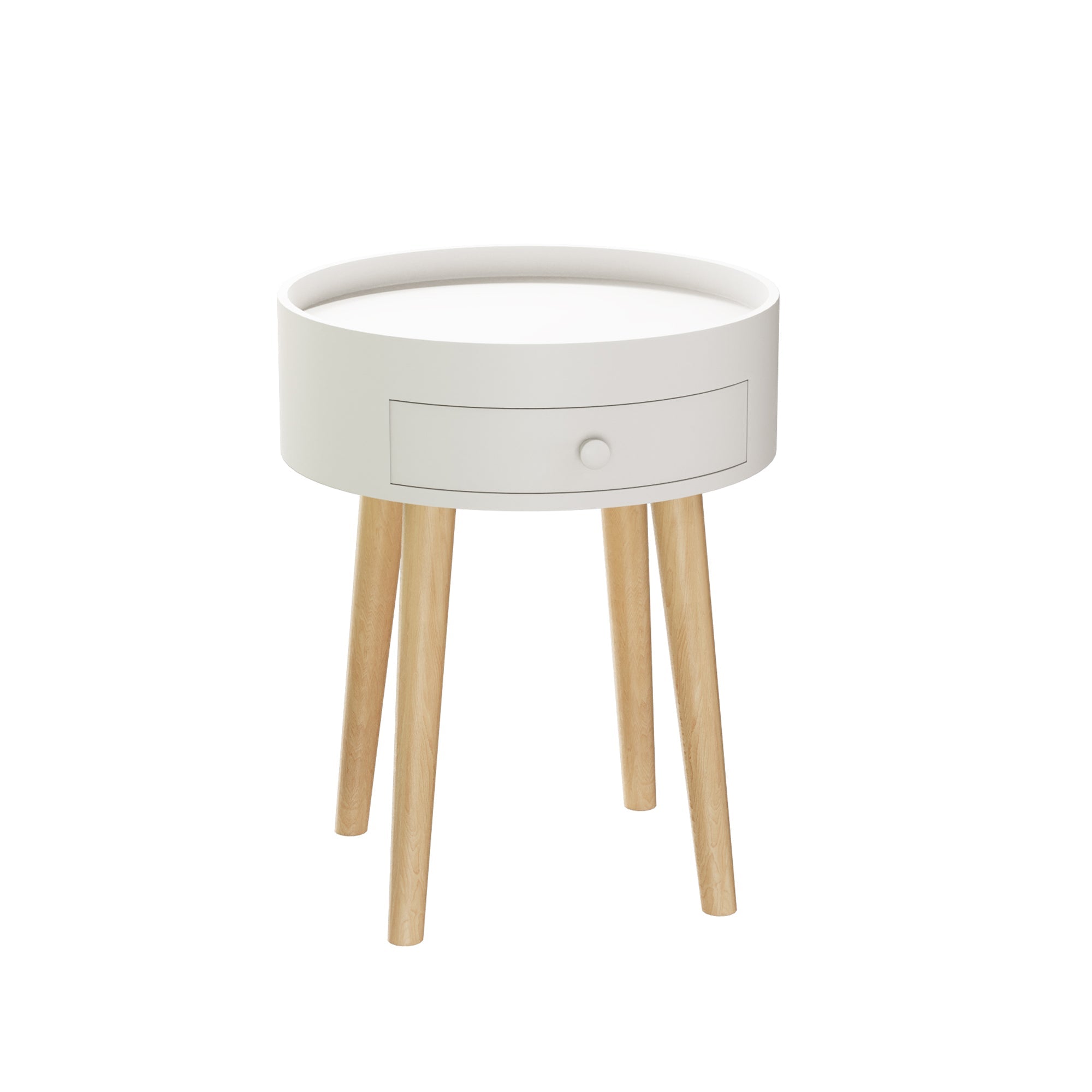 18"H Nightstand with Storage Drawer