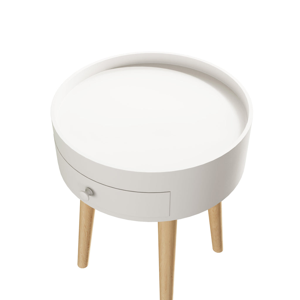 18"H Nightstand with Storage Drawer