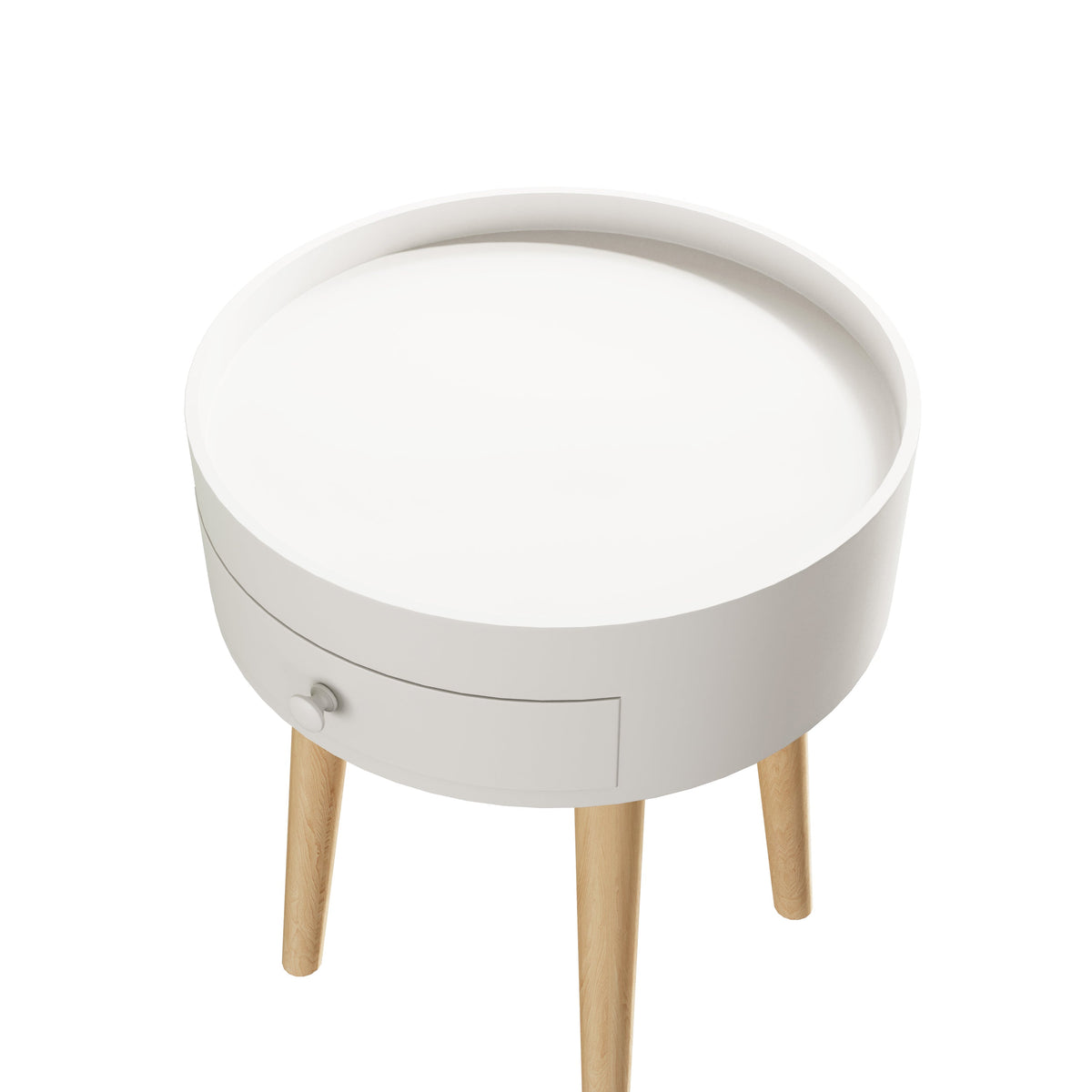 18"H Nightstand with Storage Drawer