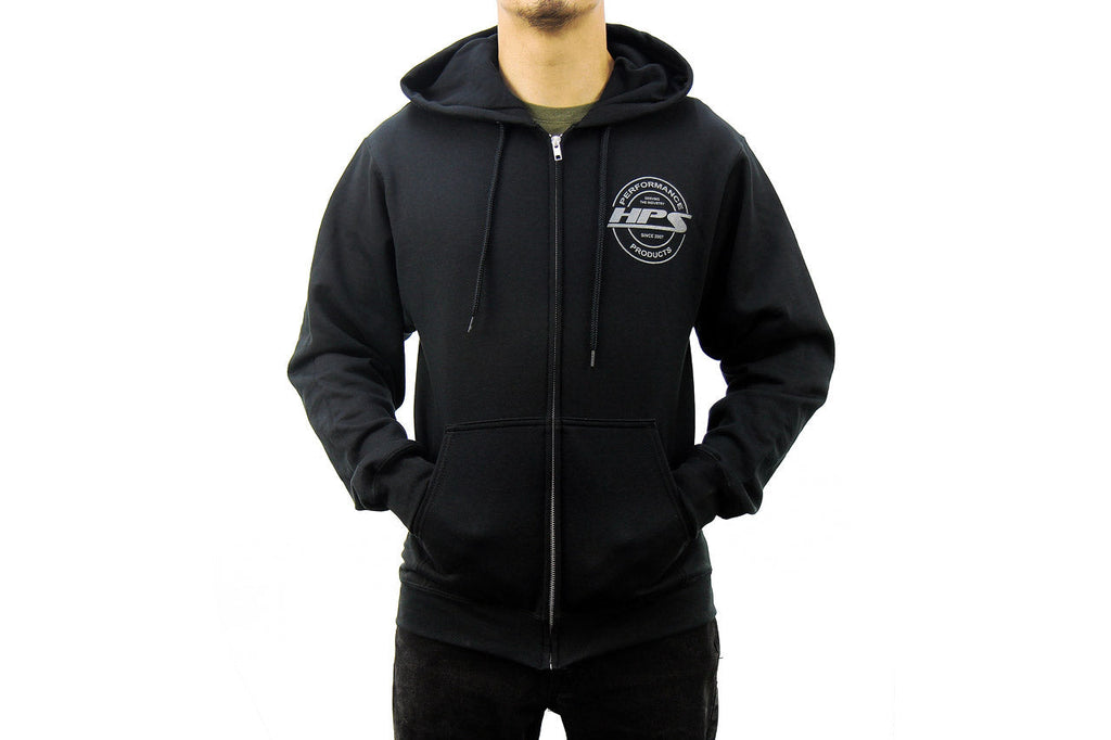 HPS Performance Products 2022 Round Logo Zip-Up Hoodie, Black
