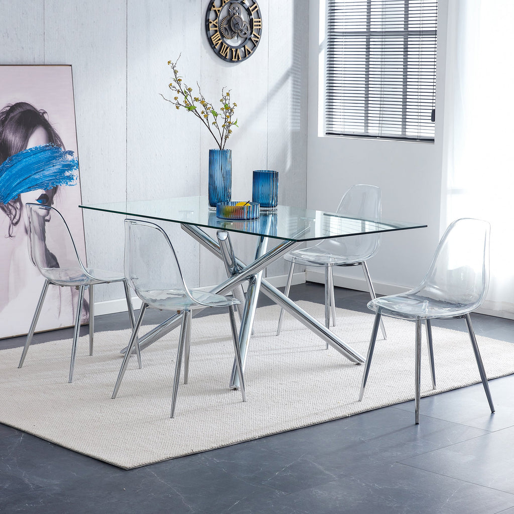 Modern Minimalist Transparent Dining Chair