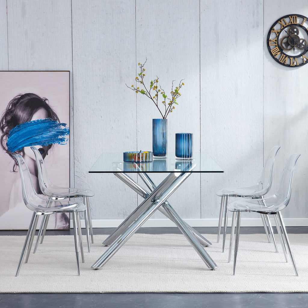 Modern Minimalist Transparent Dining Chair