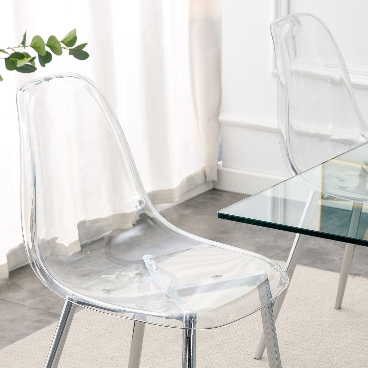 Modern Minimalist Transparent Dining Chair