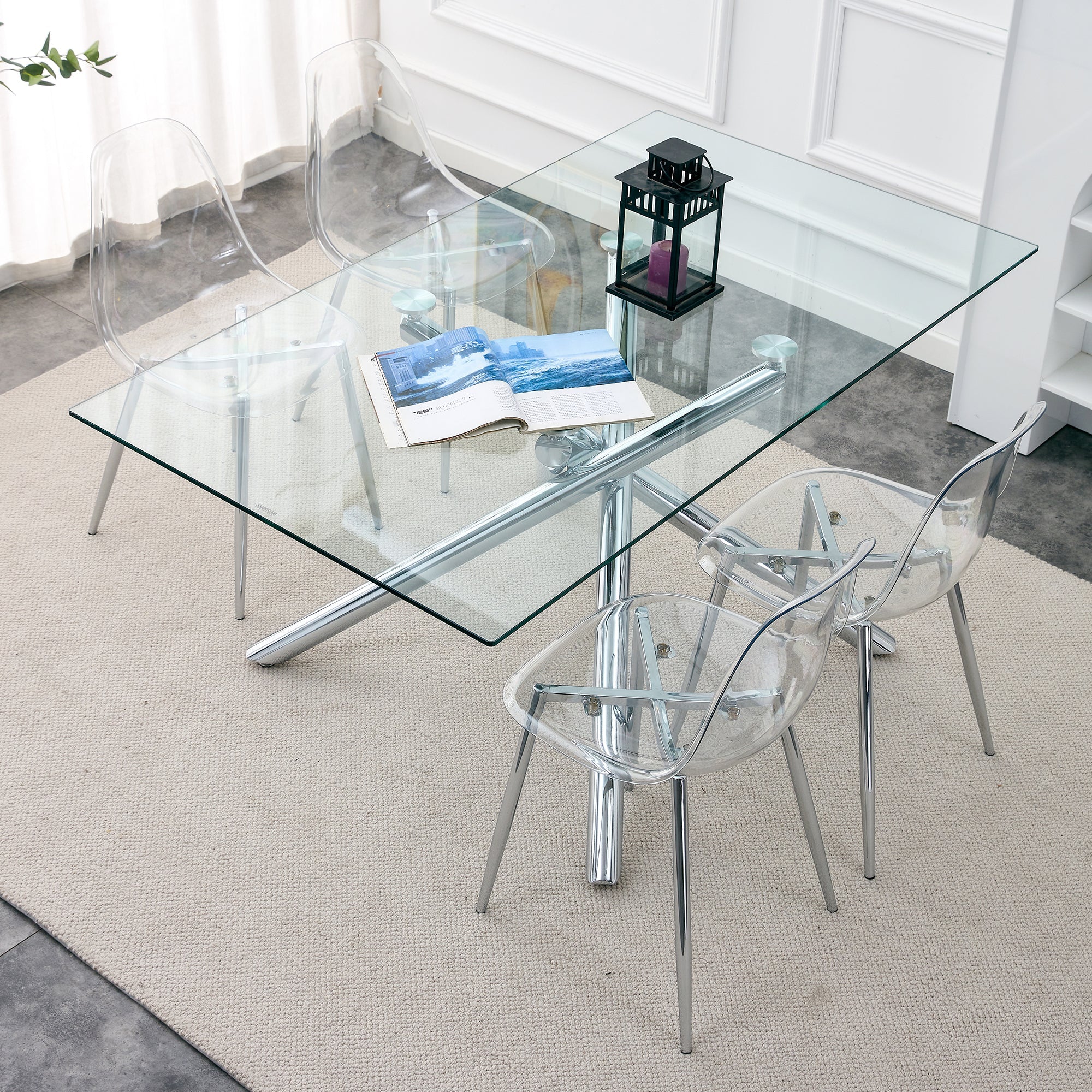 Modern Minimalist Transparent Dining Chair
