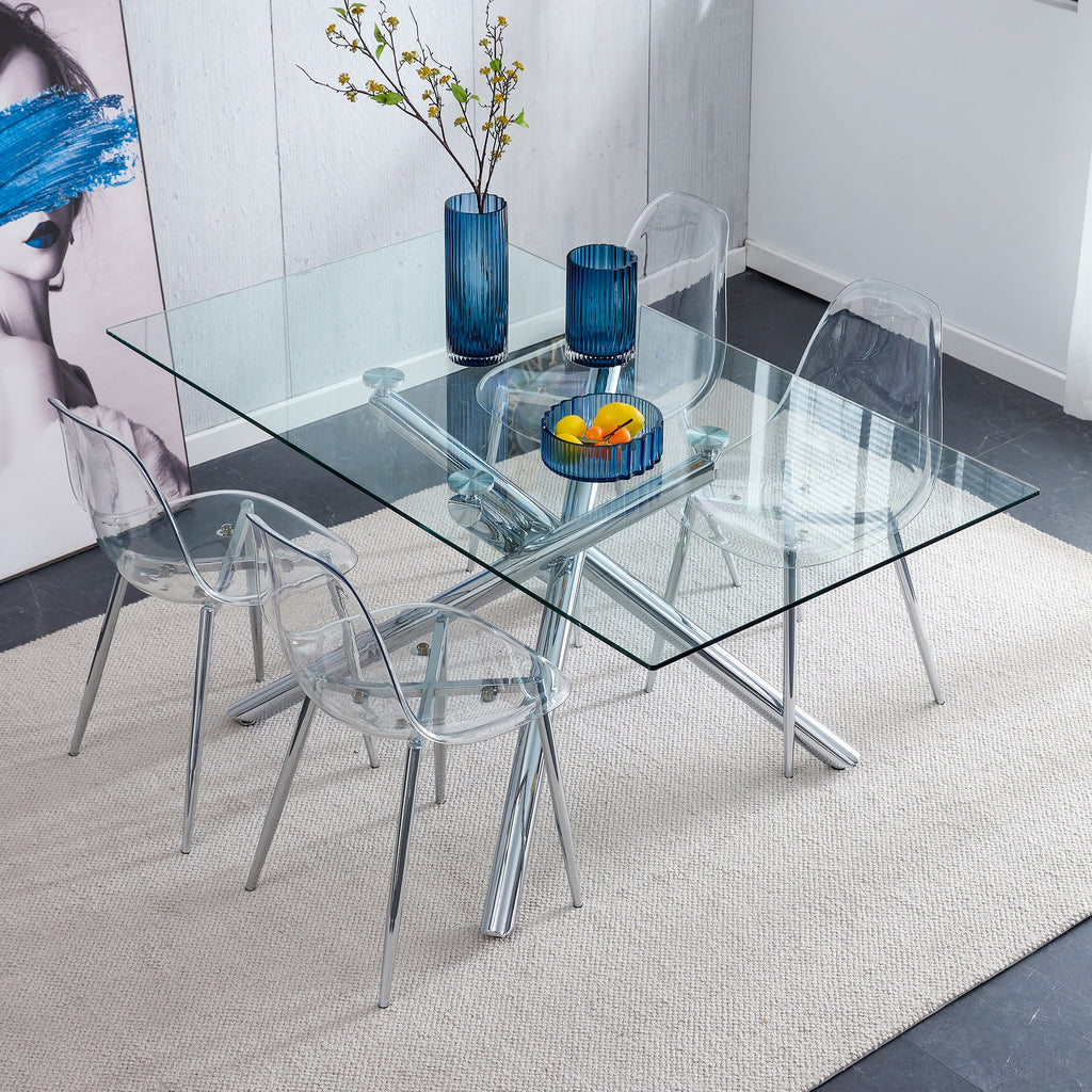 Modern Minimalist Transparent Dining Chair