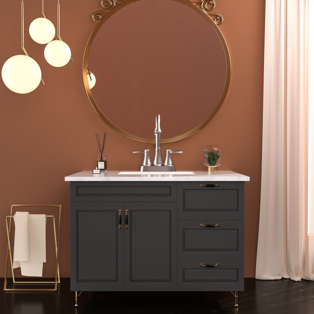 4 Inch 2 Handle Centerset Bathroom Faucet