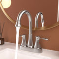 4 Inch 2 Handle Centerset Bathroom Faucet