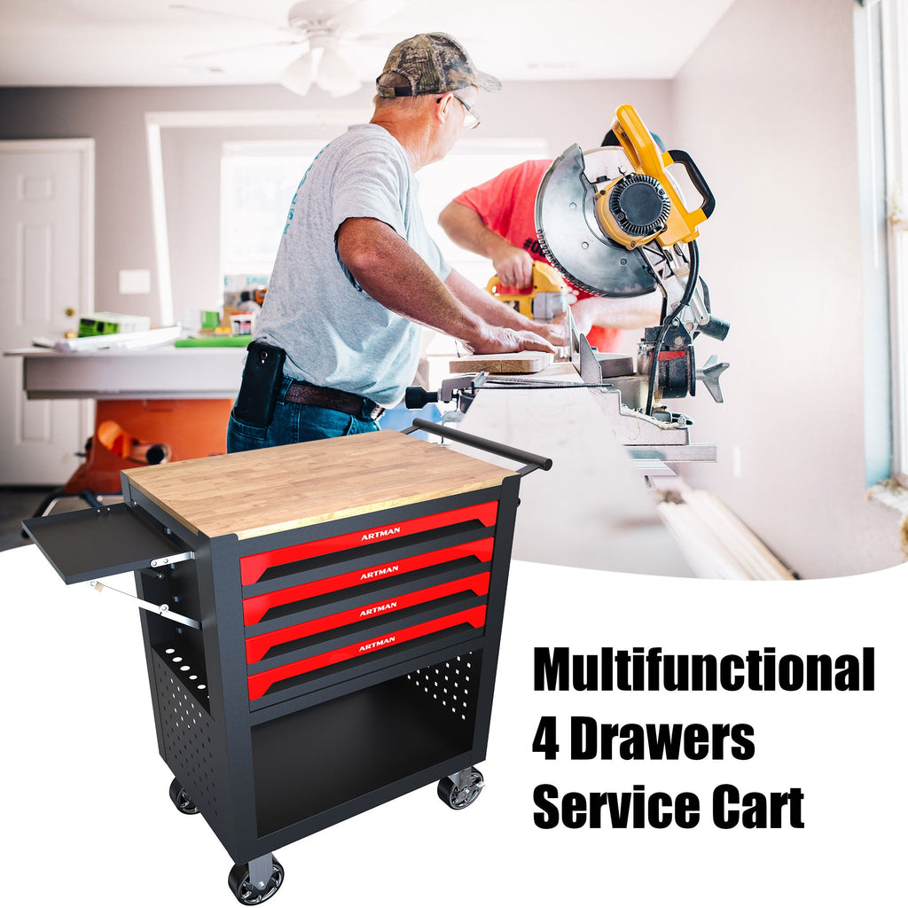 4 Drawers Multifunctional Tool Cart