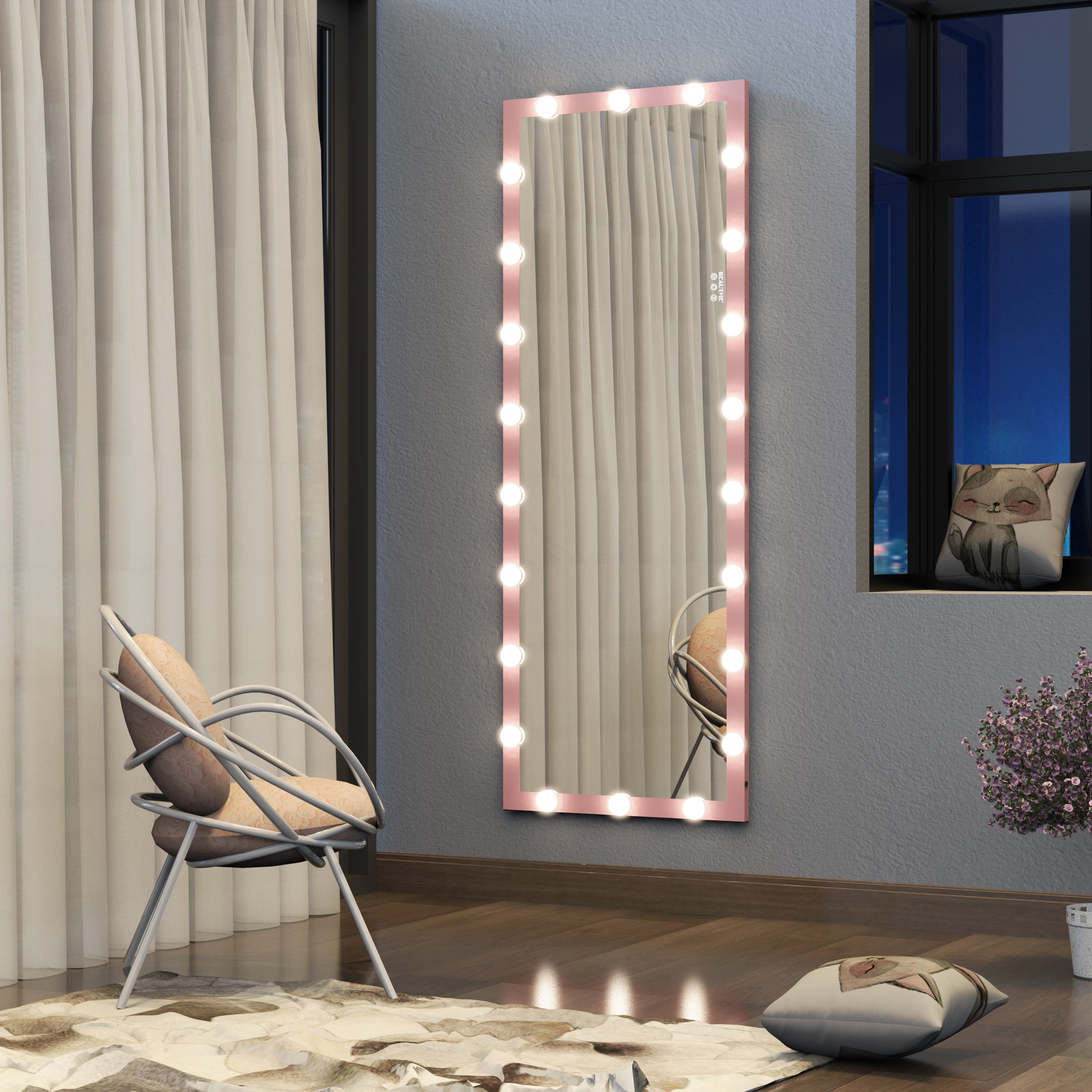 Hollywood Full Length Mirror with Lights