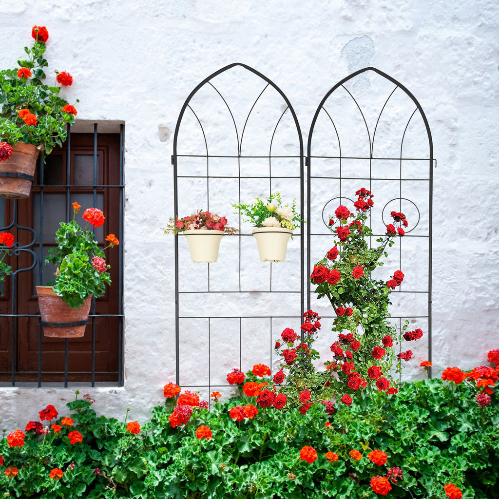 4 Pack Metal Garden Trellis - 78.7" x 19.7"