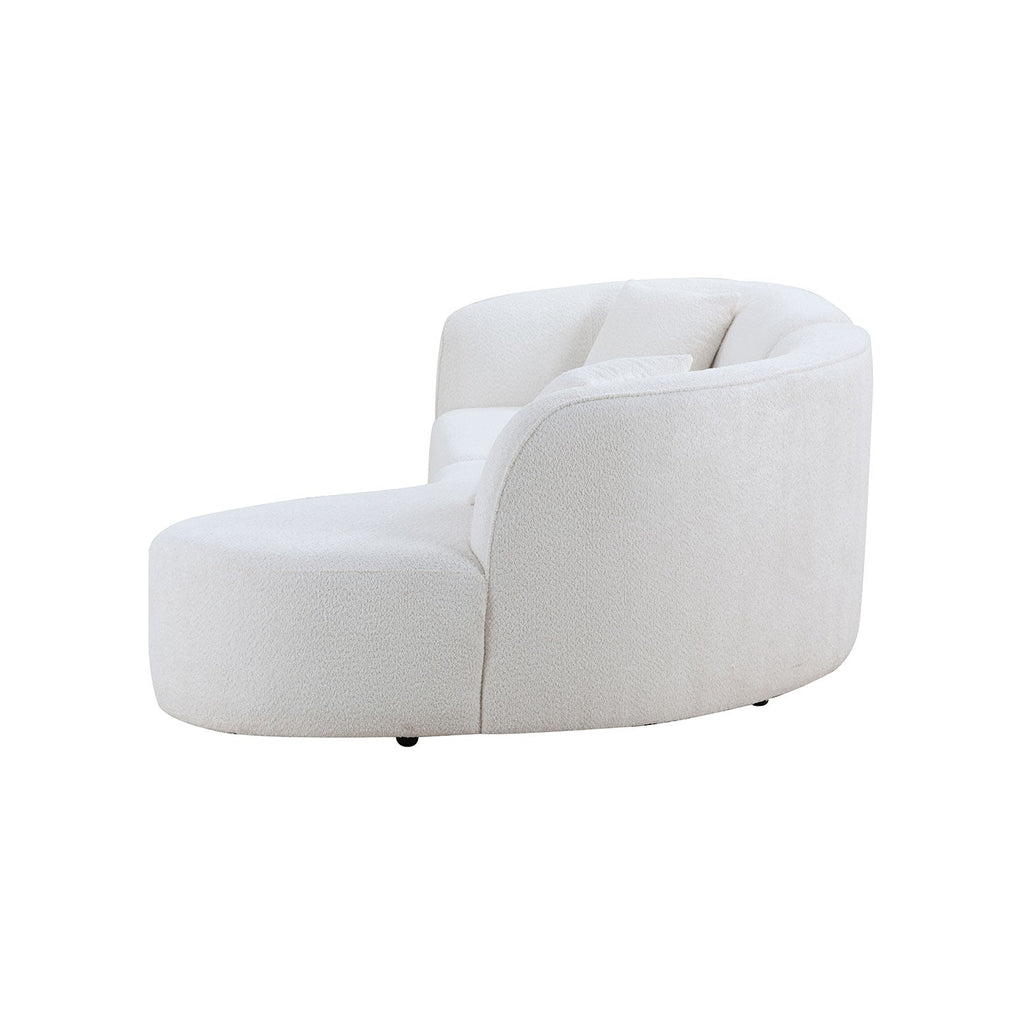 Luxury Modern Style Living Room Upholstery Curved Sofa with Chaise