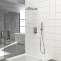 Dual Shower Head - 12 Inch Wall Mounted Square Shower System