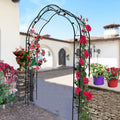 Metal Garden Arch with 8 Styles for Climbing Plants
