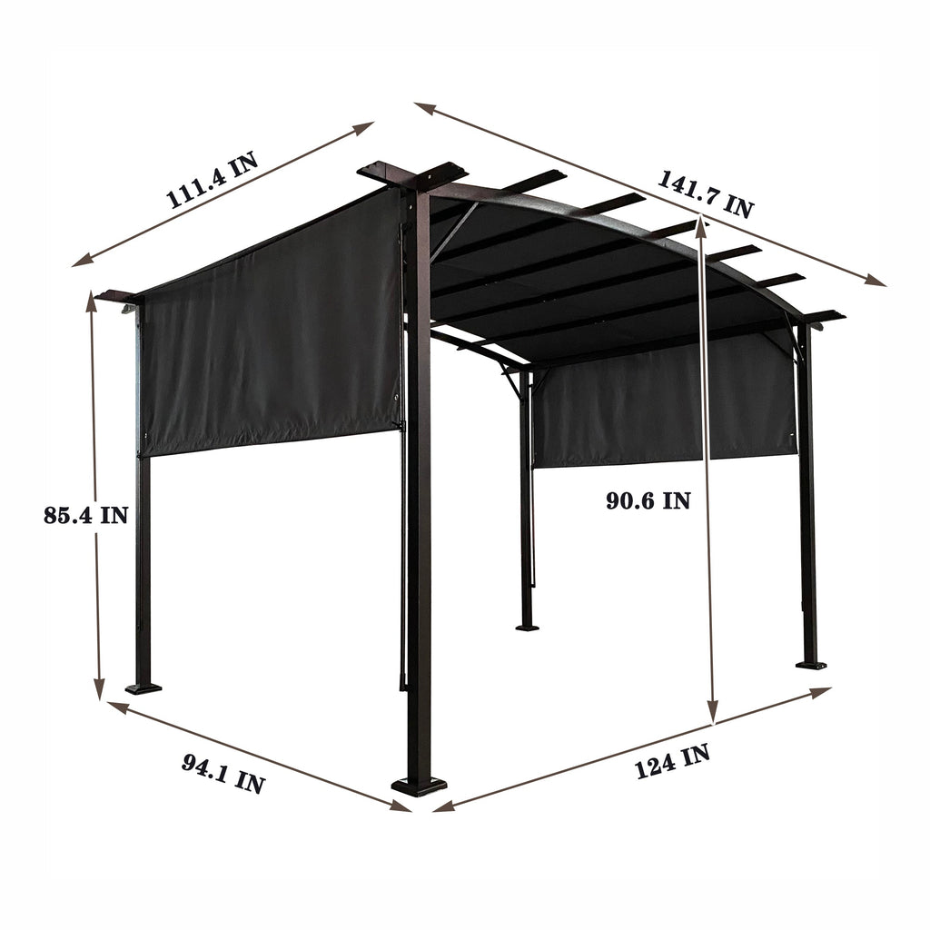 12 x 9 Ft Outdoor Pergola Patio Gazebo
