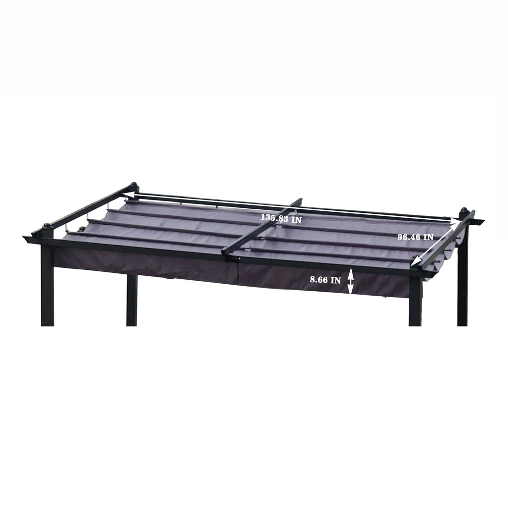 Replacement Canopy Top Cover Fabric for Outdoor Pergola