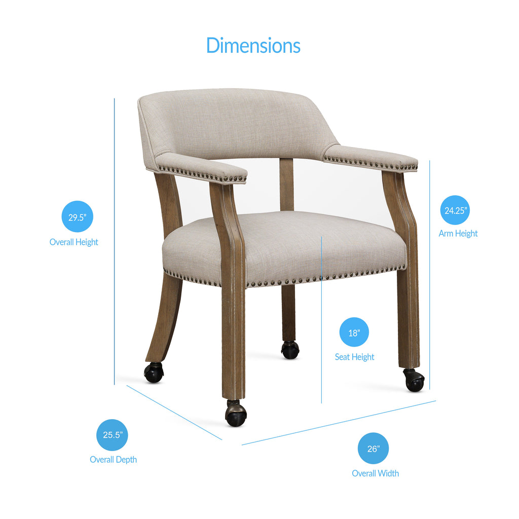 Monroe Caster Game Chair