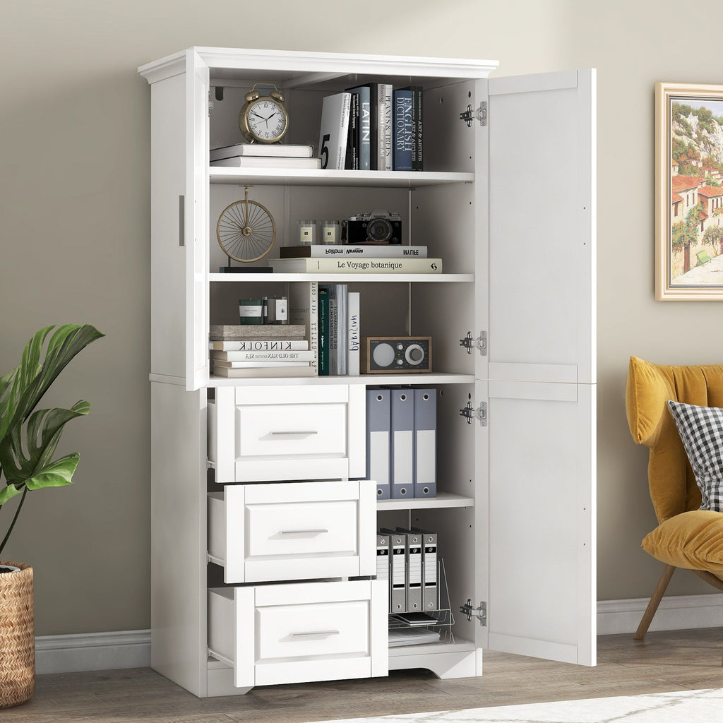 Tall and Wide Storage Cabinet with Doors