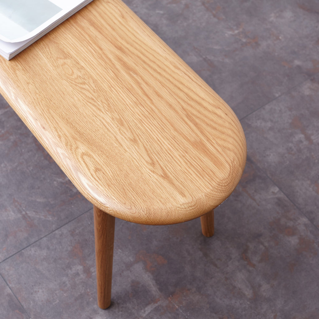 Natural Solid Oak Wood Dining Bench