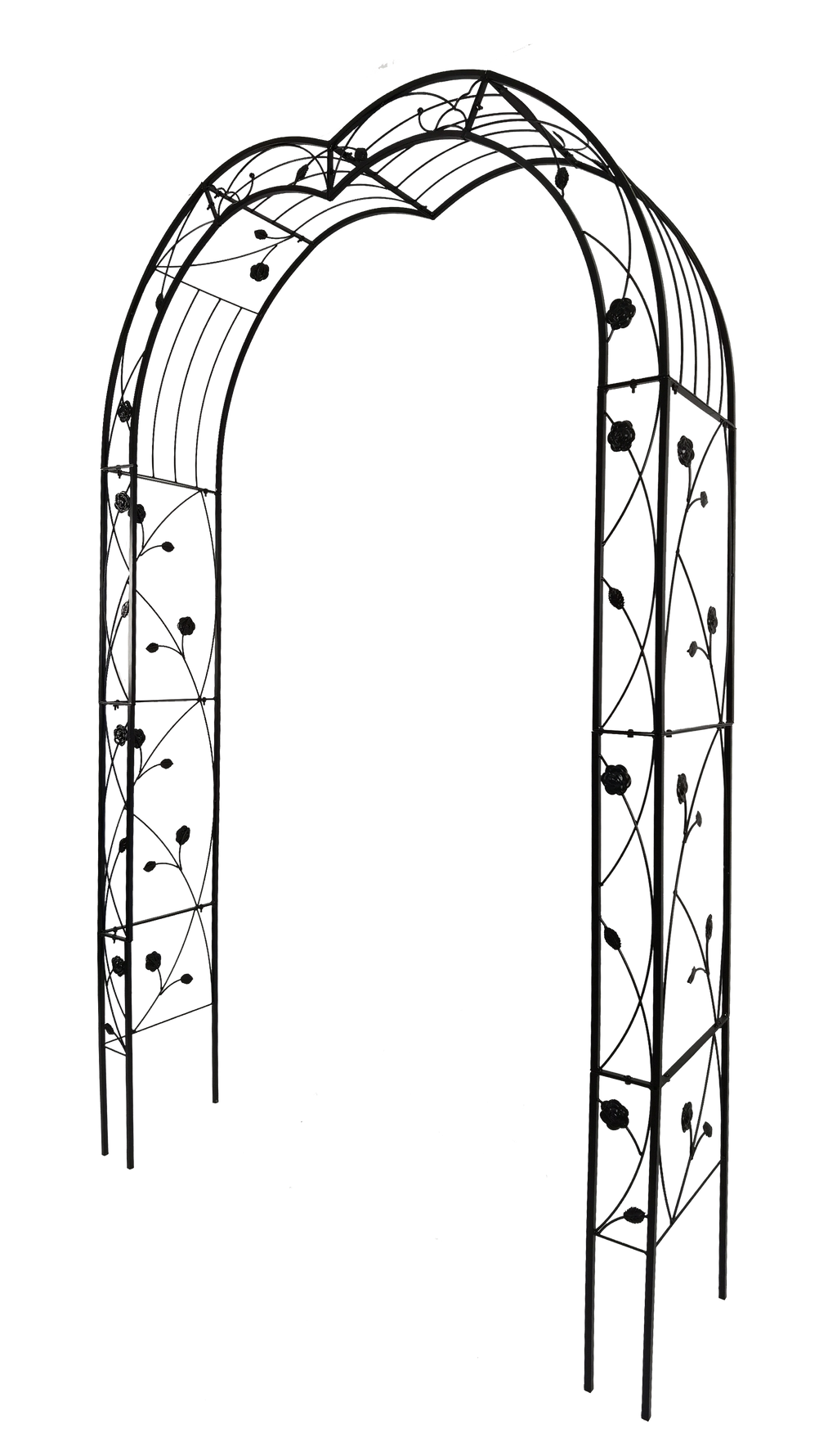 Metal Garden Arch with 8 Styles for Climbing Plants