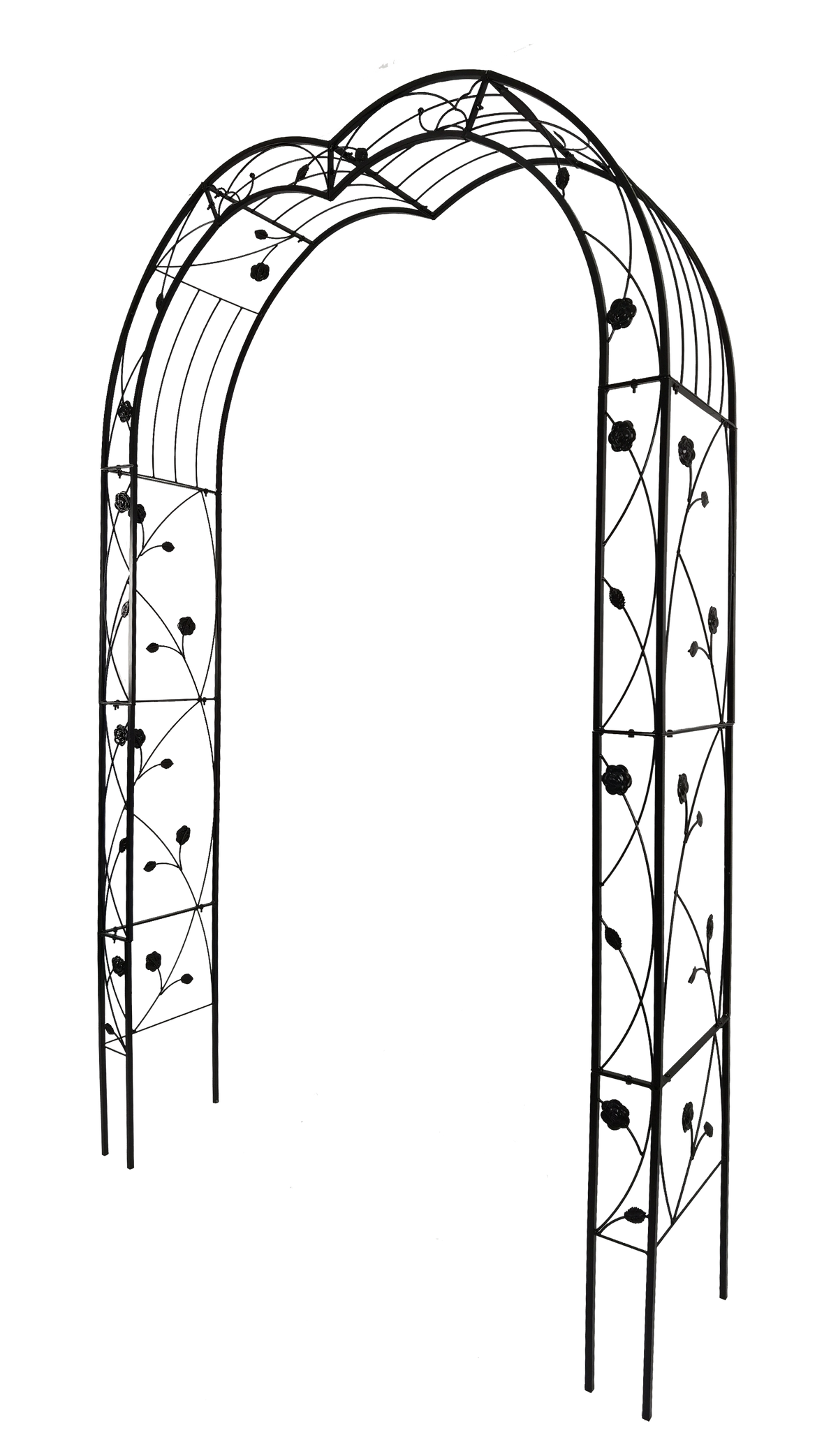 Metal Garden Arch with 8 Styles for Climbing Plants