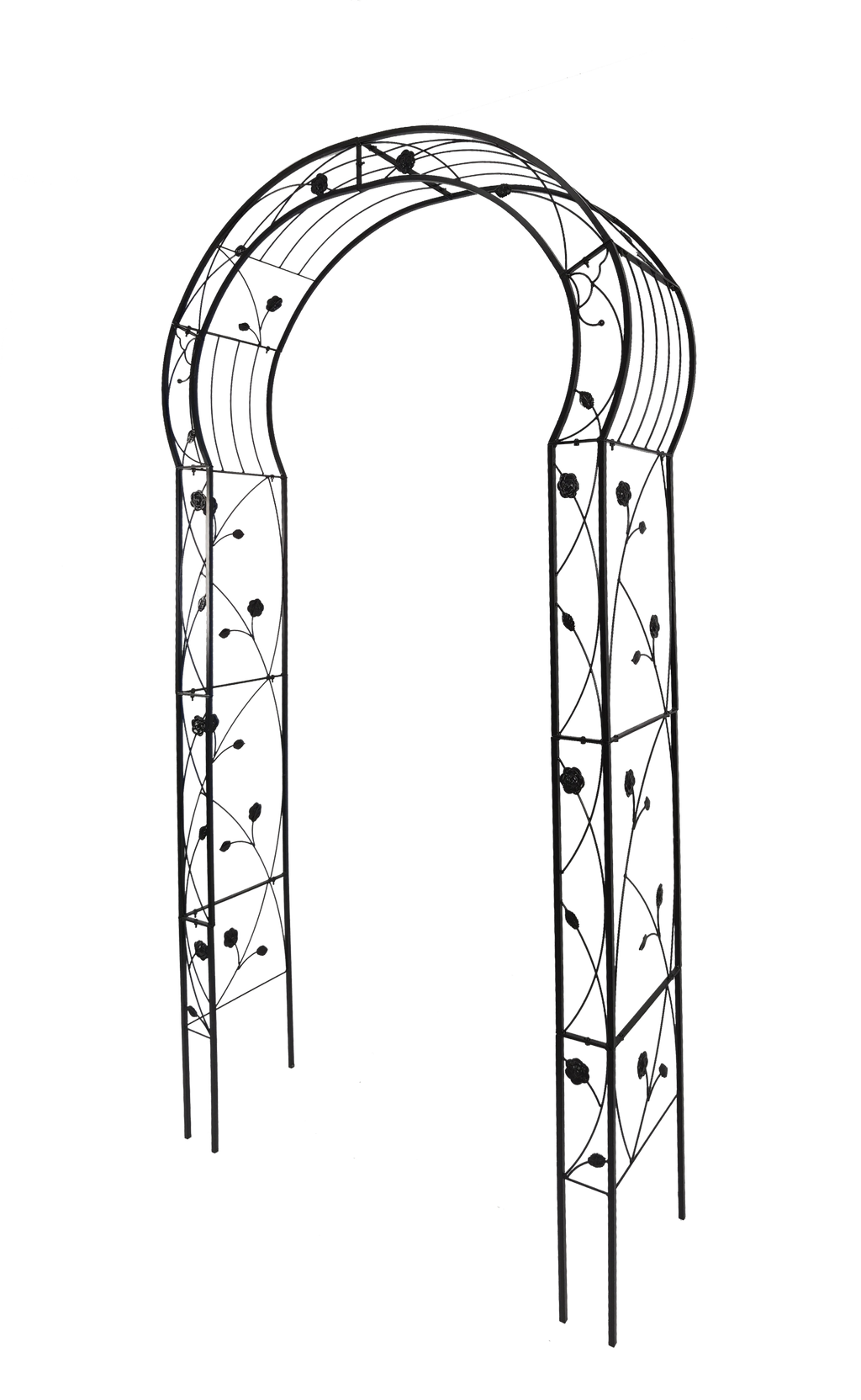 Metal Garden Arch with 8 Styles for Climbing Plants