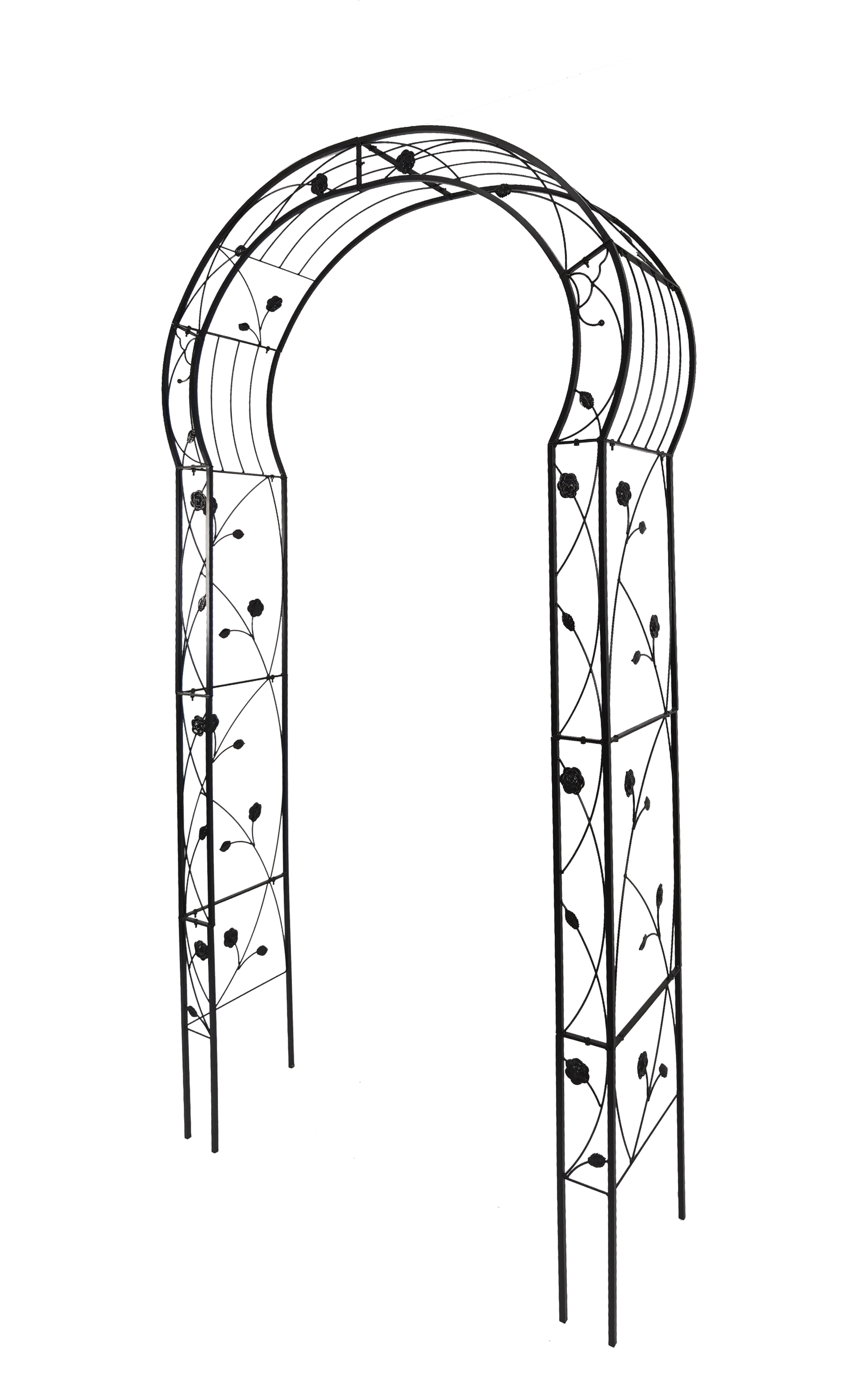 Metal Garden Arch with 8 Styles for Climbing Plants