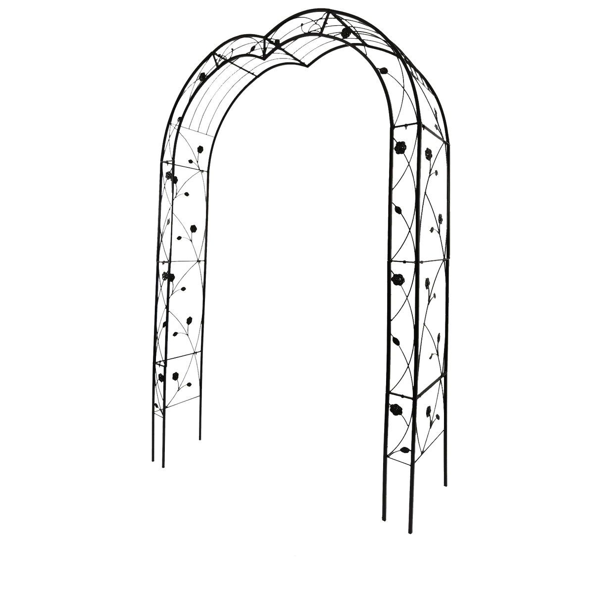 Metal Garden Arch with 8 Styles for Climbing Plants