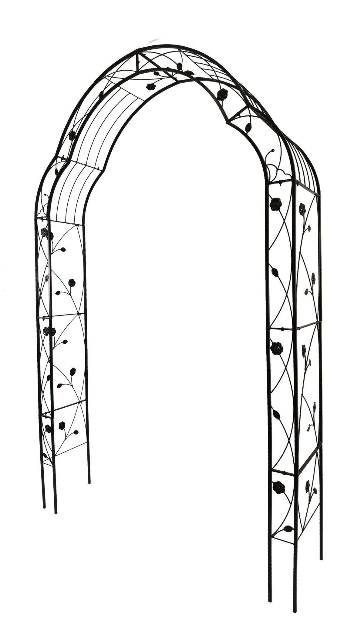 Metal Garden Arch with 8 Styles for Climbing Plants
