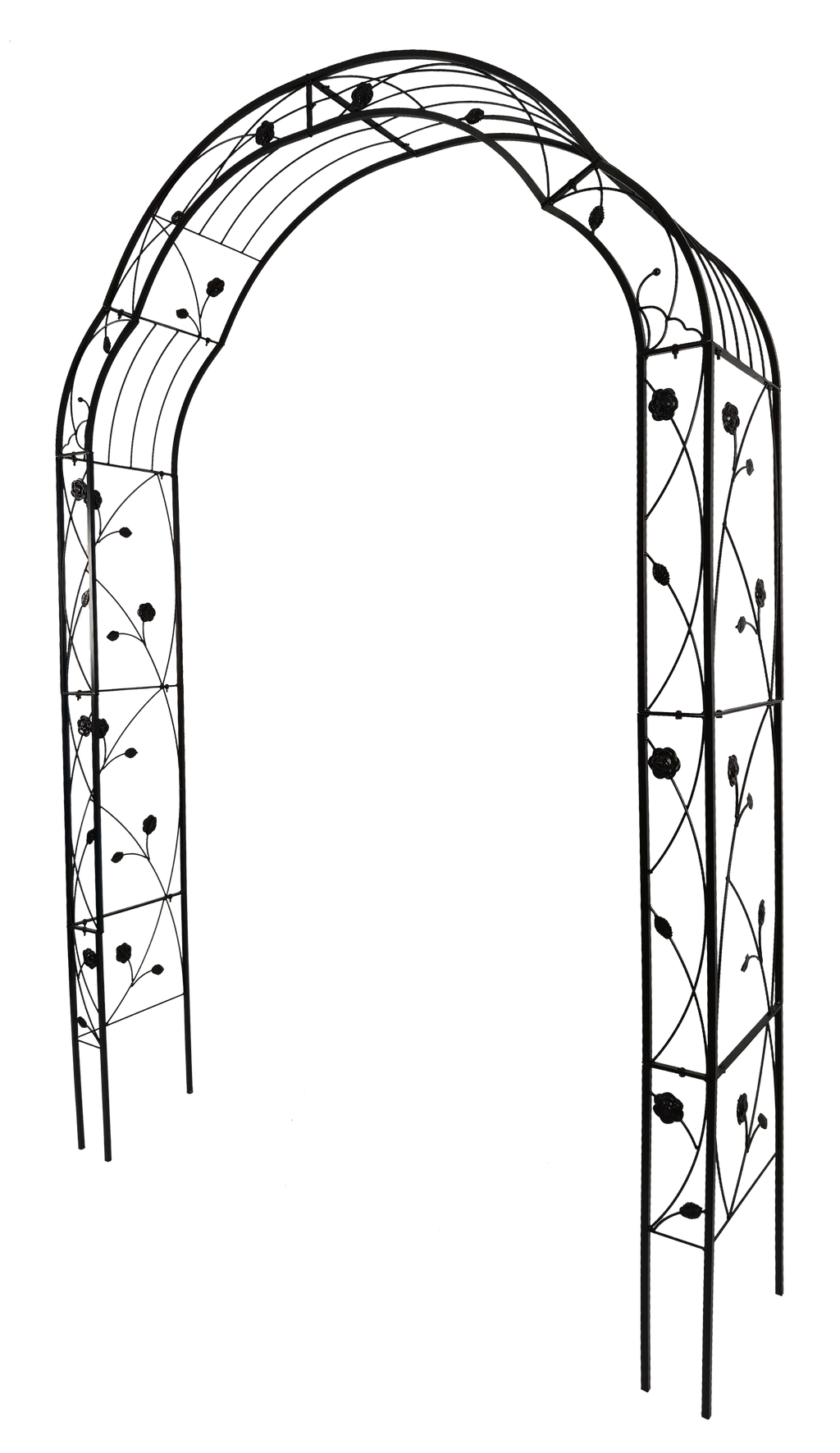 Metal Garden Arch with 8 Styles for Climbing Plants