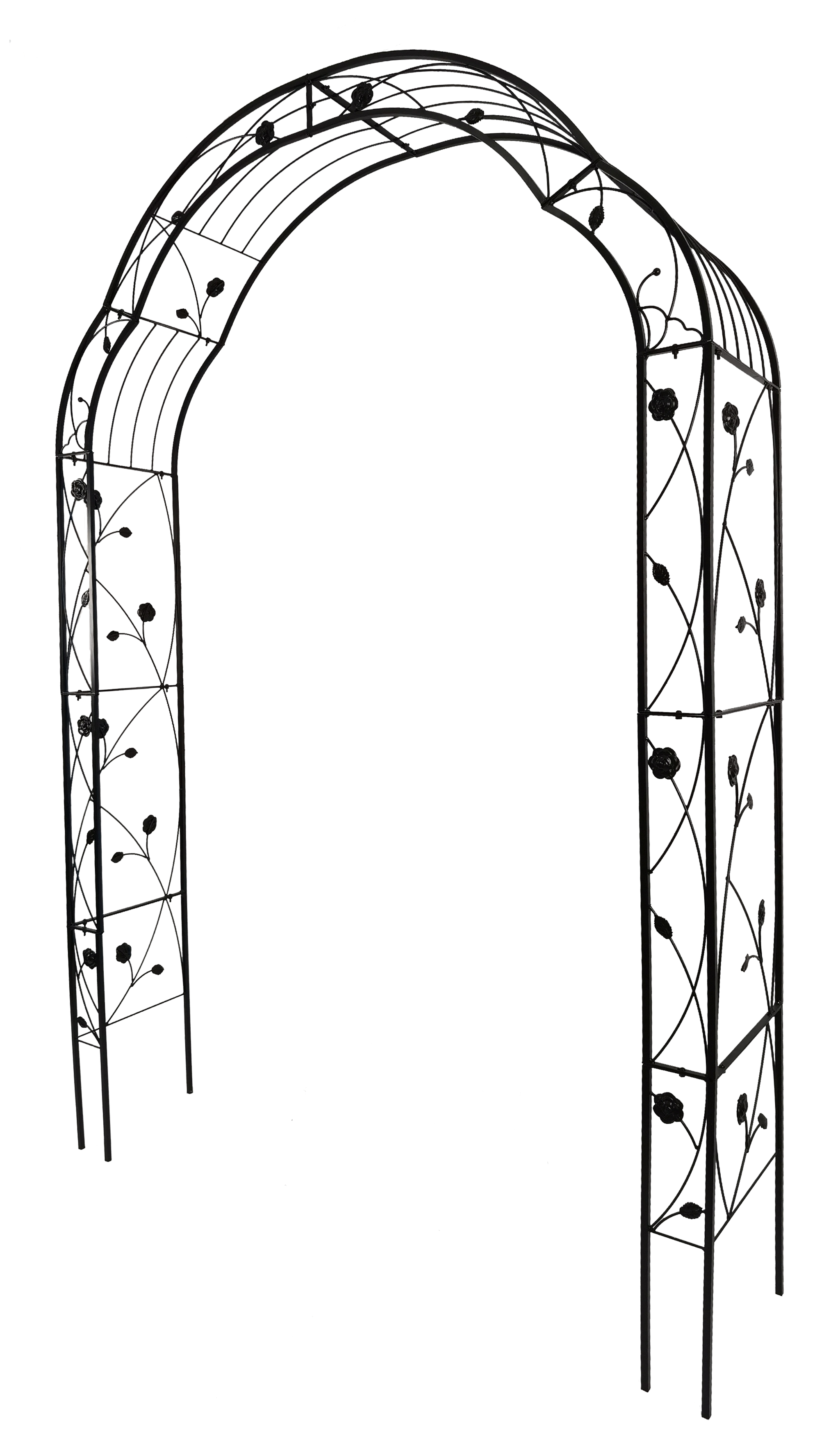 Metal Garden Arch with 8 Styles for Climbing Plants