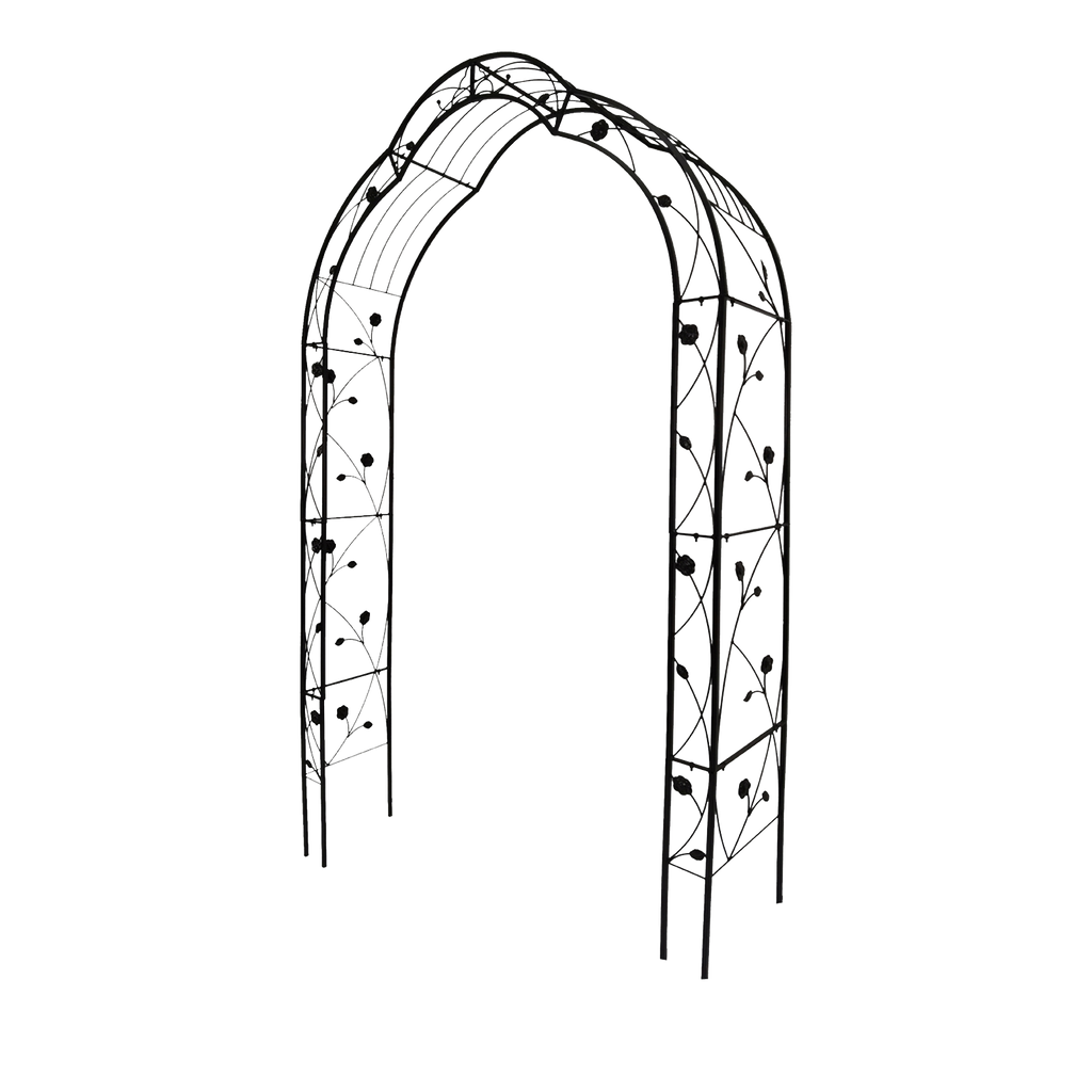 Metal Garden Arch with 8 Styles for Climbing Plants