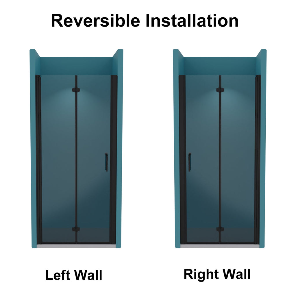 Bi-Fold Semi-Frameless Shower Doors