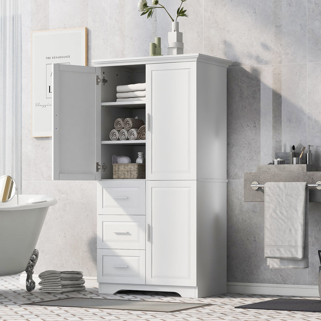 Tall and Wide Storage Cabinet with Doors