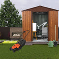 6ft x 6ft Outdoor Metal Storage Shed with Window