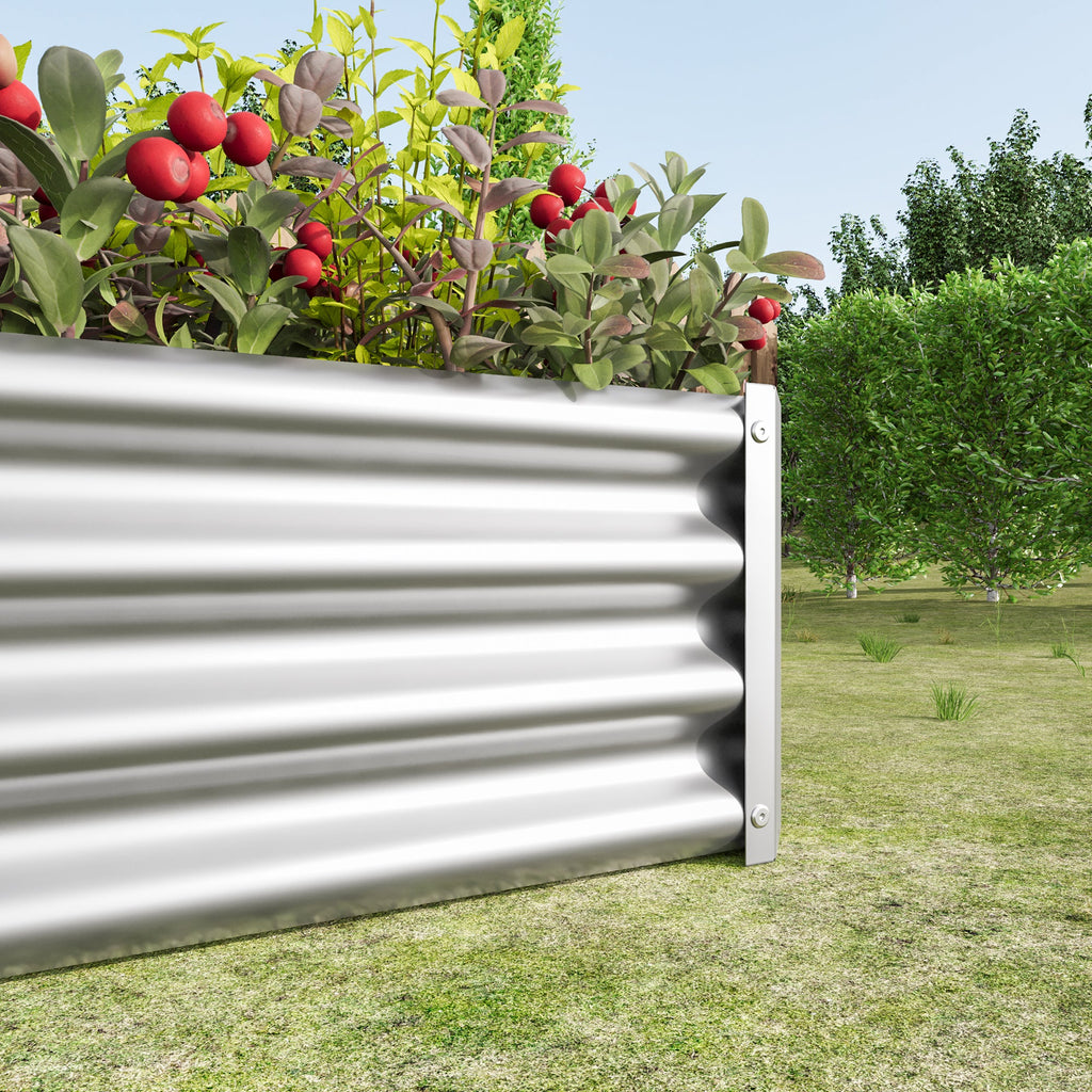 Metal Raised Garden Bed, Rectangle Raised Planter 4×2×1ft