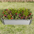 Metal Raised Garden Bed, Rectangle Raised Planter 4×2×1ft