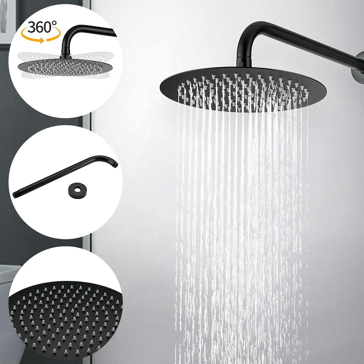 10" Matte Freestanding Tub Faucet
