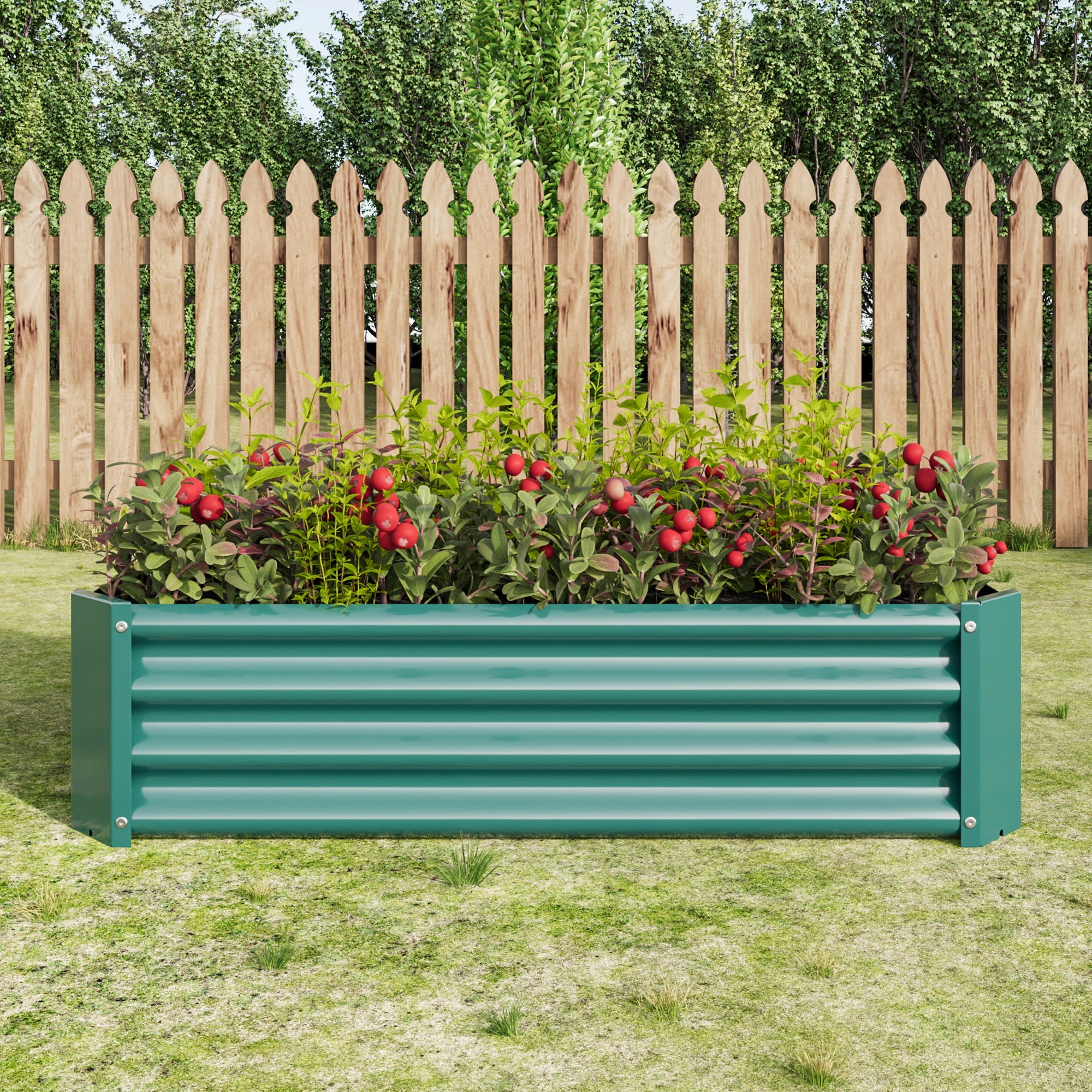 Metal Raised Garden Bed - Rectangle Planter