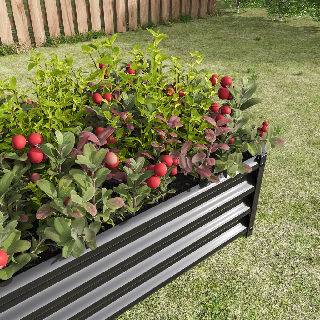 2-Piece Metal Raised Garden Bed