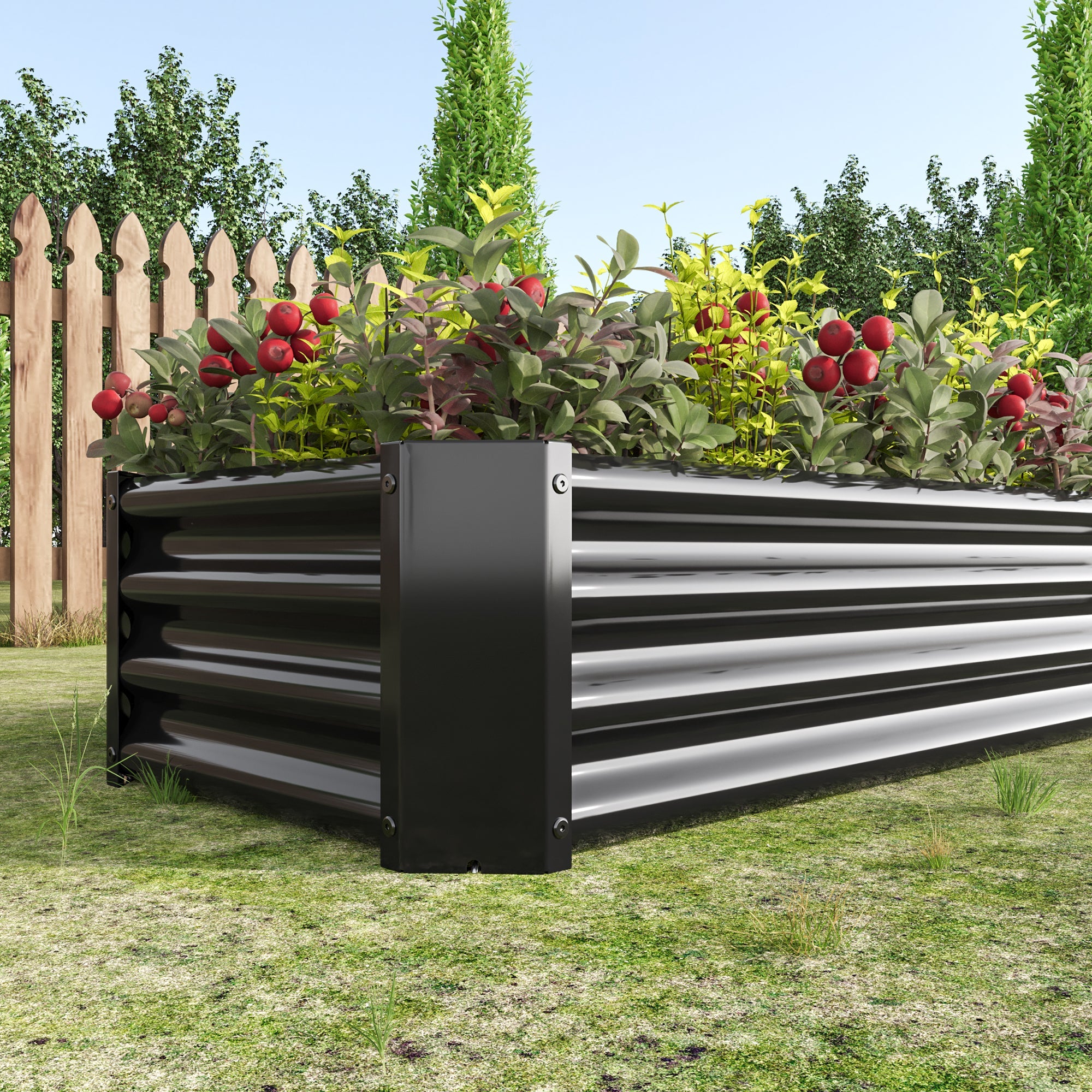 2-Piece Metal Raised Garden Bed