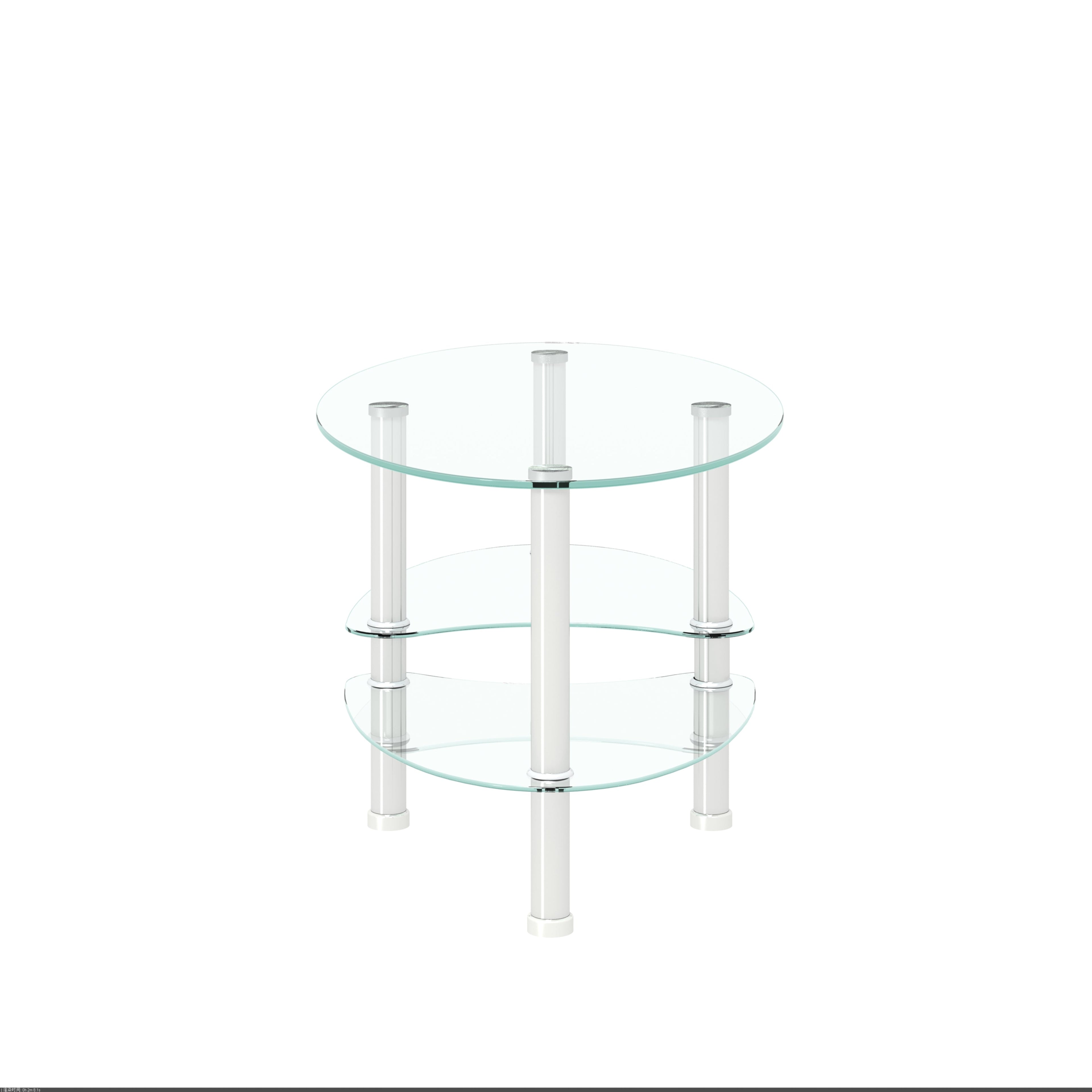 Transparent Oval Glass Coffee Table