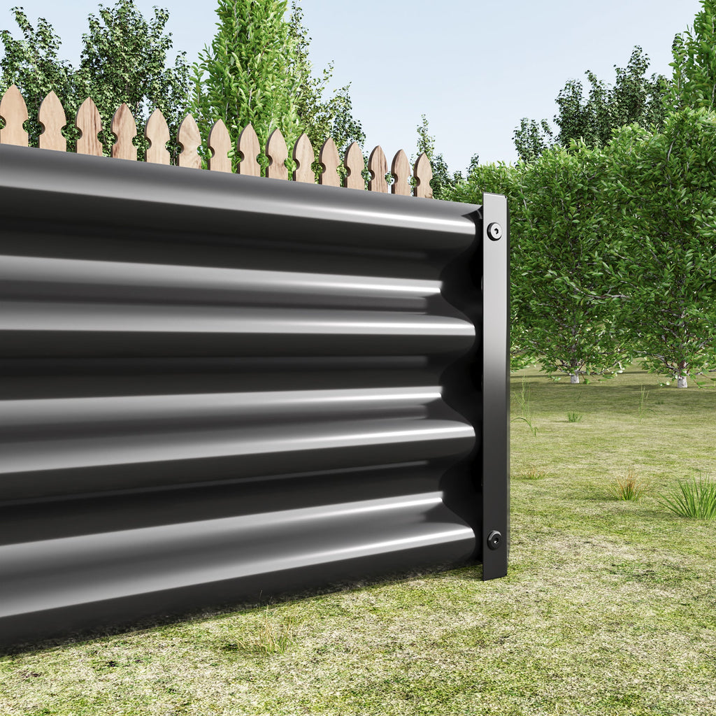 Raised Garden Bed Outdoor - 6×3×1ft Metal Planter