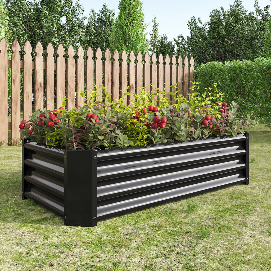 2-Piece Metal Raised Garden Bed