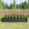 Raised Garden Bed Outdoor - 6×3×1ft Metal Planter
